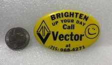 Brighten Up Your Day Call Vector Advertising Pin