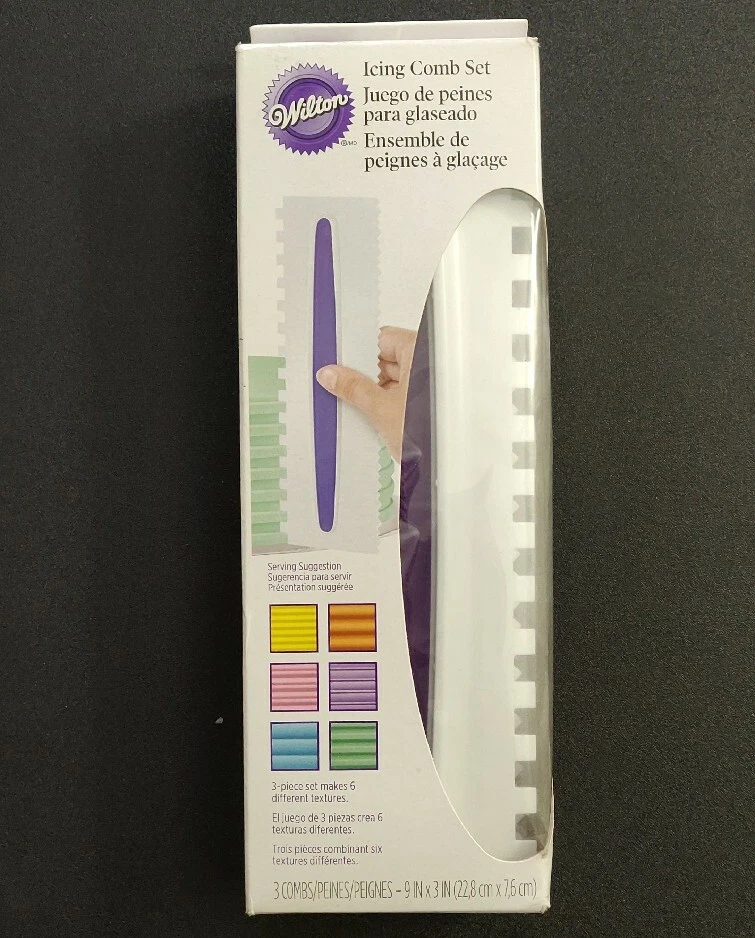 Wilton Icing Comb 3 Piece Set NEW Free Shipping