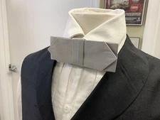 19th century - Victorian style Man's GREY cotton Cravat / Necktie, buckled, NEW