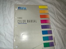 Rare vtg 1992 Sherwin Williams Color Paint Swatches Chips Manual Domestic Book