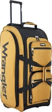 Wrangler Wesley Rolling Duffel Bag 30 Inch Lightweight Large Ambergold