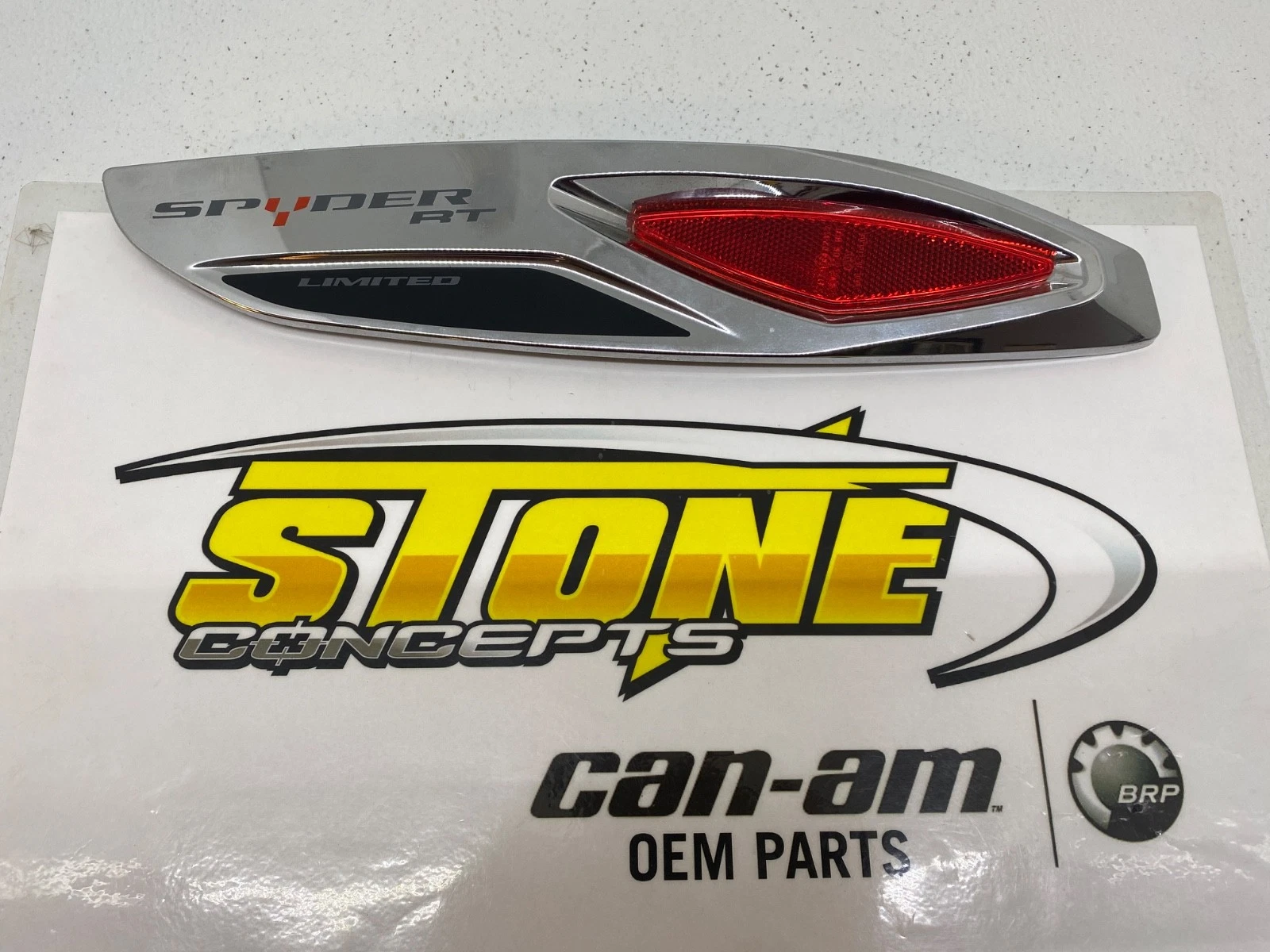 OEM 2014-2017 Can-Am Spyder RT SE6 Limited Left Trim Trunk Chrome