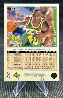 1994-95 Upper Deck Collector's Choice Shawn Kemp Silver Signature