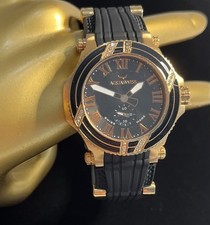 Reloj para mujer AQUASWISS Bolt L chapado en oro negro y amarillo