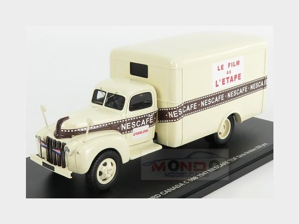 1:43 Perfex Ford Usa C598 Canada Truck Van Nescafe 1947 Cream Brown PE220 Modell-image