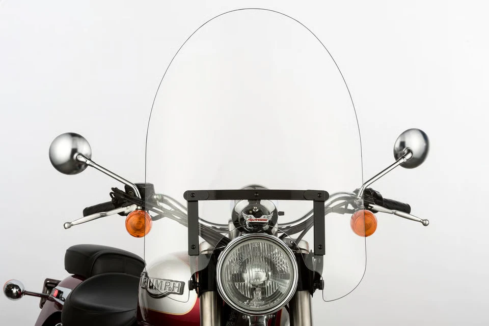 Slipstreamer 22in. Classic Windshield with Black Hardware - 22in.H x 23in.W - Cl - Image 4 of 4