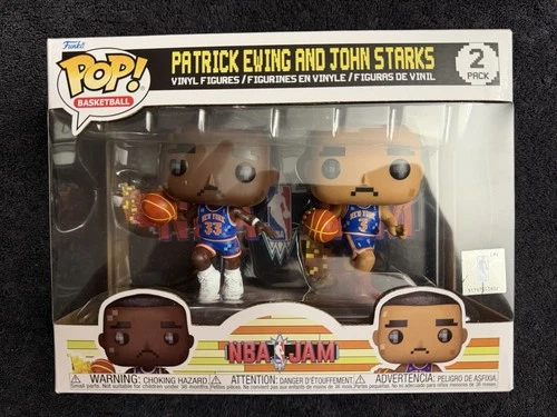 Funko POP! NBA Jam 8-Bit Patrick Ewing #33 and John Starks #3 Knicks