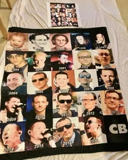 Chester Bennington LINKIN PARK Original Photo Blanket Years 52x60”Case Cover 18”