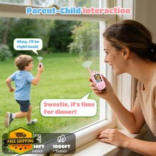 Kids Walkie Talkies 2 Pack, Voice Changer, Rechargeable, Long Range