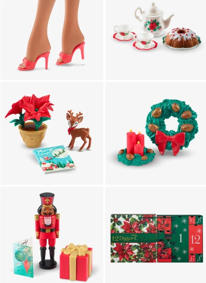 Barbie 2023 12 Días de Navidad Muñeca Coleccionable Calendario de Adviento HJX13 NUEVO Foto 4 de 4