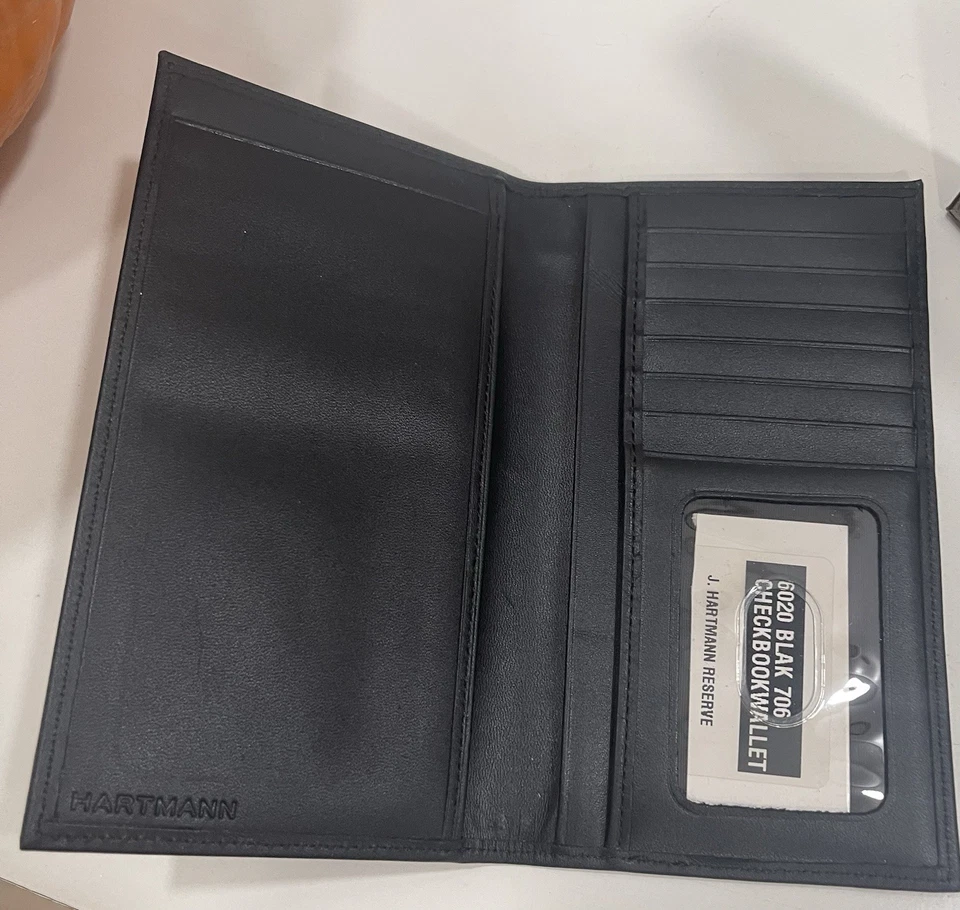 Hartmann Men's Checkbook Wallet Black - Image 3 of 4
