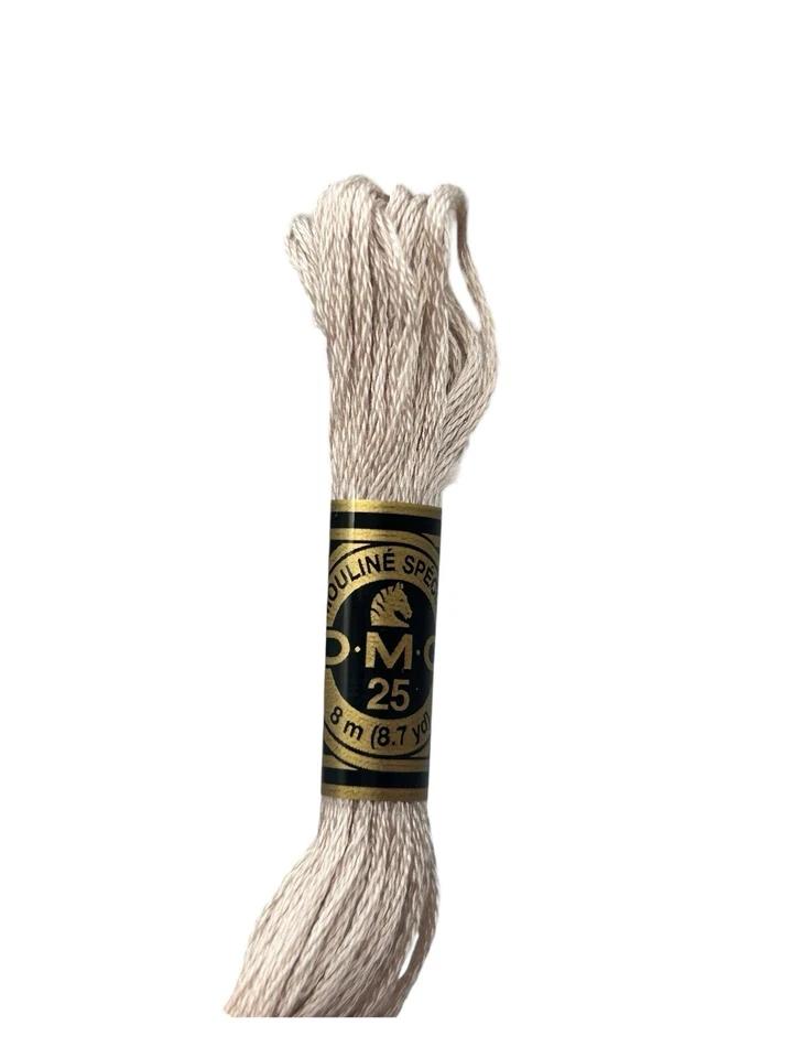 13 Skeins DMC Cotton Embroidery Floss Light Driftwood 05 France 8.7y Each NEW - Image 3 of 4