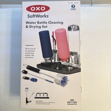 OXO SoftWorks Water Bottle Cleaning  Drying Set with Box