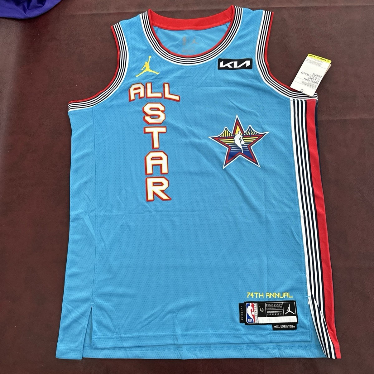 Kyrie Irving ゲームジャージ(2025All-Star)M All Star Jersey 2025 Men's Large Blue Dallas Mavericks #11