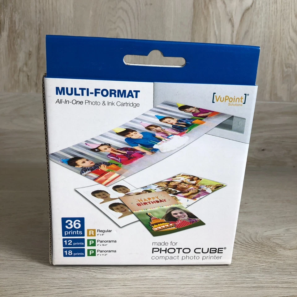 VuPoint Multi-Format All in One Photo & Ink Cartridge for Photo Cube Printer NEW - Image 3 of 4