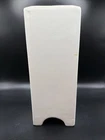 Haeger Vintage Pottery 11” Footed Flower Vase Off White, Mid Century Modern