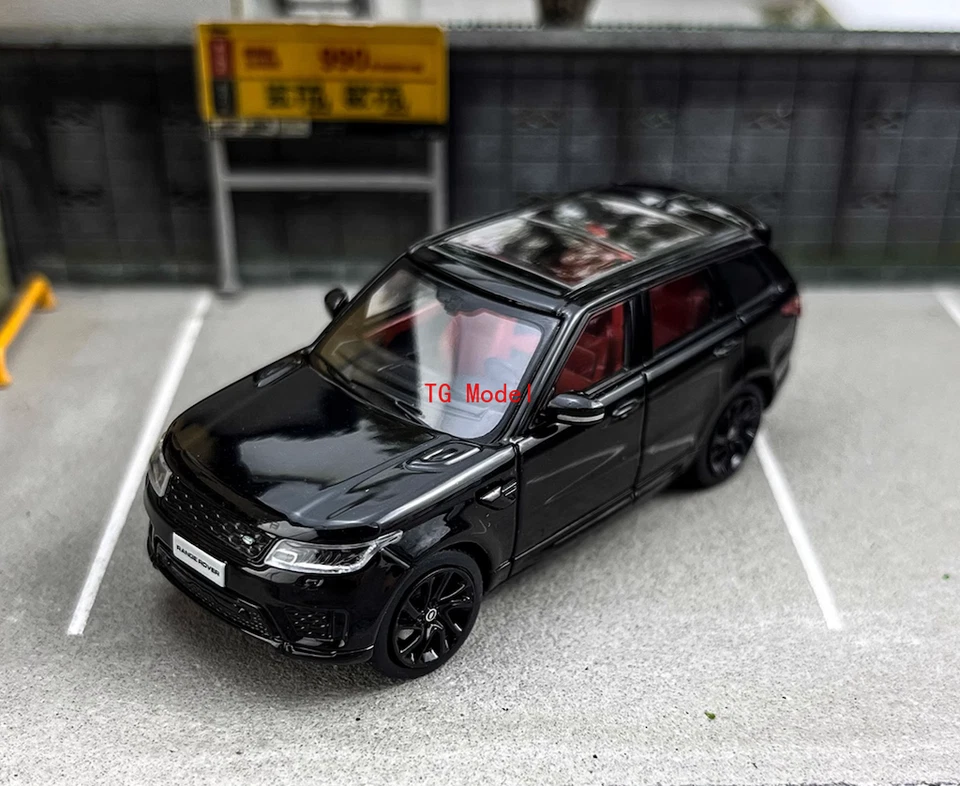 TG WHELART 1:64 2018 Black Range Rover Sports SUV Model Diecast Collect Car - Image 3 of 4