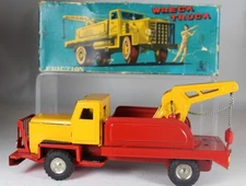 SSS Toys Wreck Truck Tow Truck 9" Japanese Tin Friction wBox Very Clean