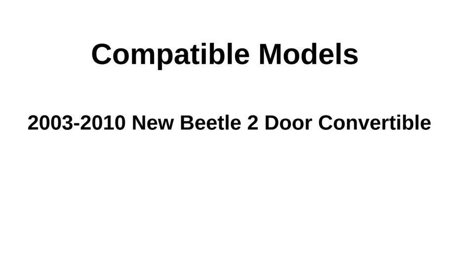 Fit 03-10 Volkswagen New Beetle Convertible Driver Left Side Door Glass Foto 4 de 4