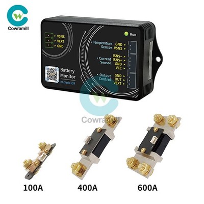 DC 0-120V 100A 400A 600A Bluetooth Battery Coulomb Meter Voltage Current Meter
