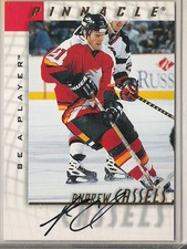 1997-98 BE A PLAYER AUTO ANDREW CASSELS AUTOGRAPH BAP 8 FLAMES