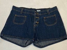 Jordache Denim Blue Jean Short Shorts Size 13/14 EUC Plain back
