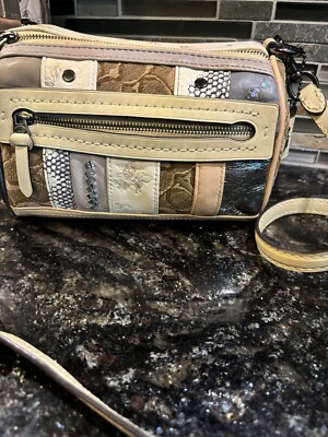 Coach 1941 Shuffle 21 Bag Signature Multi Stripe Patchwork