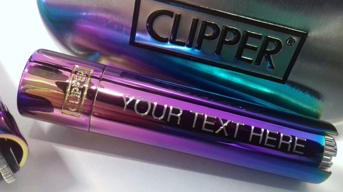 CLIPPER Engraved Metal RAINBOW Personalised Lighter Birthday Christmas Gift D - Picture 4 of 11