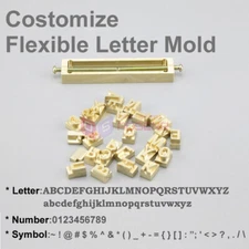 Custom Interchangeable Flexible Letters Stamp Mold for Leather Hot Foil Stamping