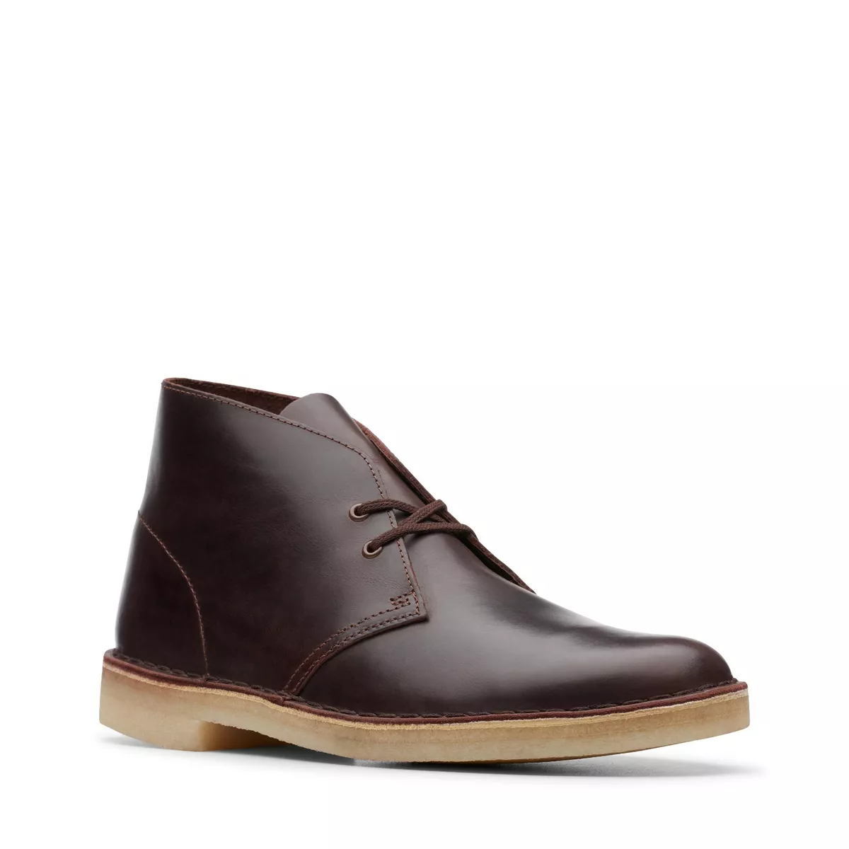 Clarks chestnut leather boots on sale