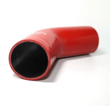 4-Ply Reinforced 2.5" ID 45 Degree Elbow Silicone Hose Coupler Intake RED