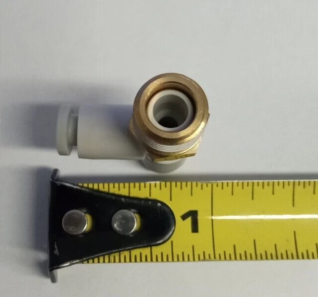 SMC KQ2Y04-01AS 4mmX4mmx1/8"NPT push-to-connect male run tee **10-pack** - Image 3 of 3