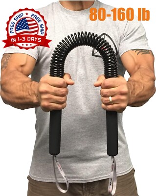 Barra De Potencia Para Torsion Ejercicio Con Resorte Para Brazos Hombros Pecho.