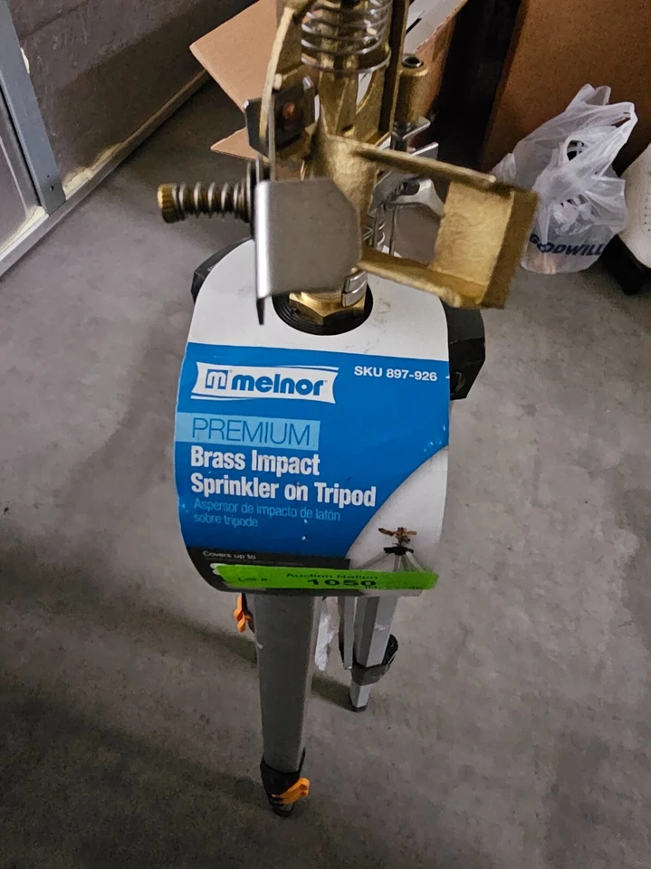 Melnor 豪华坚固金属庭院草坪花园脉冲喷头带三脚架 — 第 2/4 张图片
