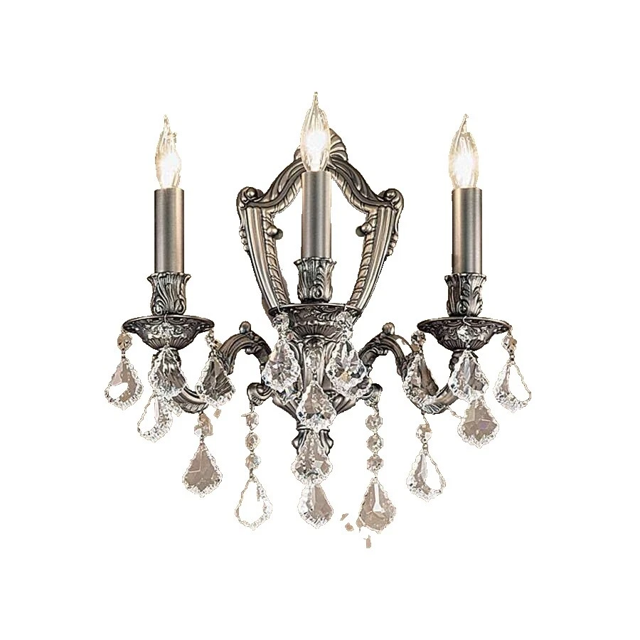 Pewter Battery Wall Lighting Fixtures