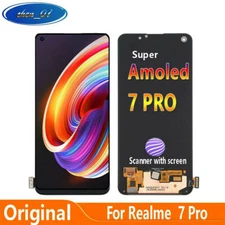 For Oppo Realme 7 Pro 6.4" RMX2170 AMOLED LCD Touch Screen Digitizer Black Frame