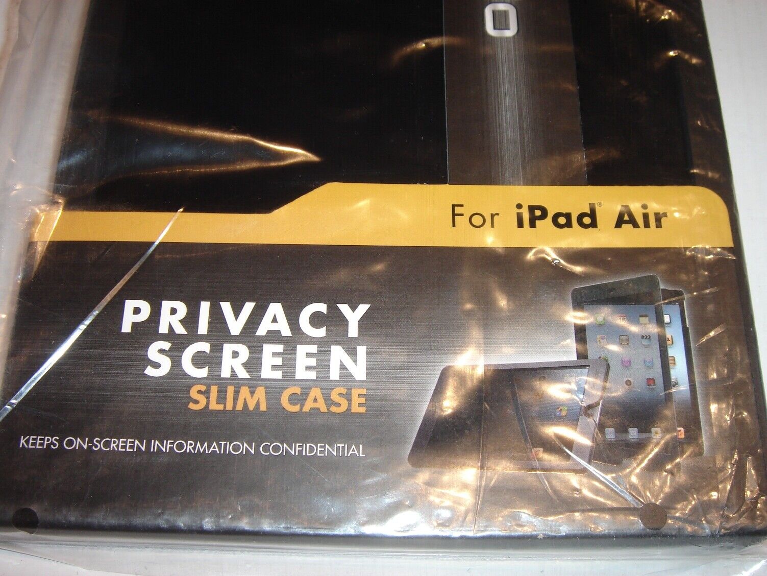 SOLO Privacy Screen SLIM CASE PRO201-4 for iPad Air Gen 1 NEW Black