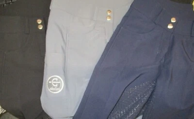 Covalliero Reithose hohe Taille Full Grip High Waist Pants Vollbesatz Gr S 36 K5