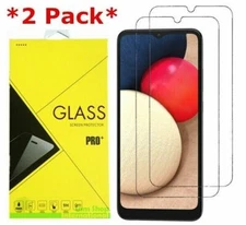 2-Pack Premium Real Tempered Glass Screen Protector for SAMSUNG Galaxy A02S