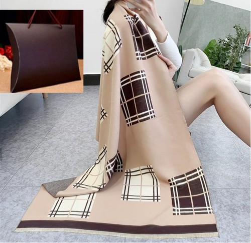 Stylish Winter Scarves Pashmina Cashmere Warm Thick Shawls in a Gift Box/Bag - Picture 24 of 59