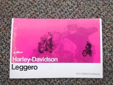 NOS  1972 AMF HARLEY DAVIDSON  LEGGERO  OWNERS HANDBOOK 98477-72