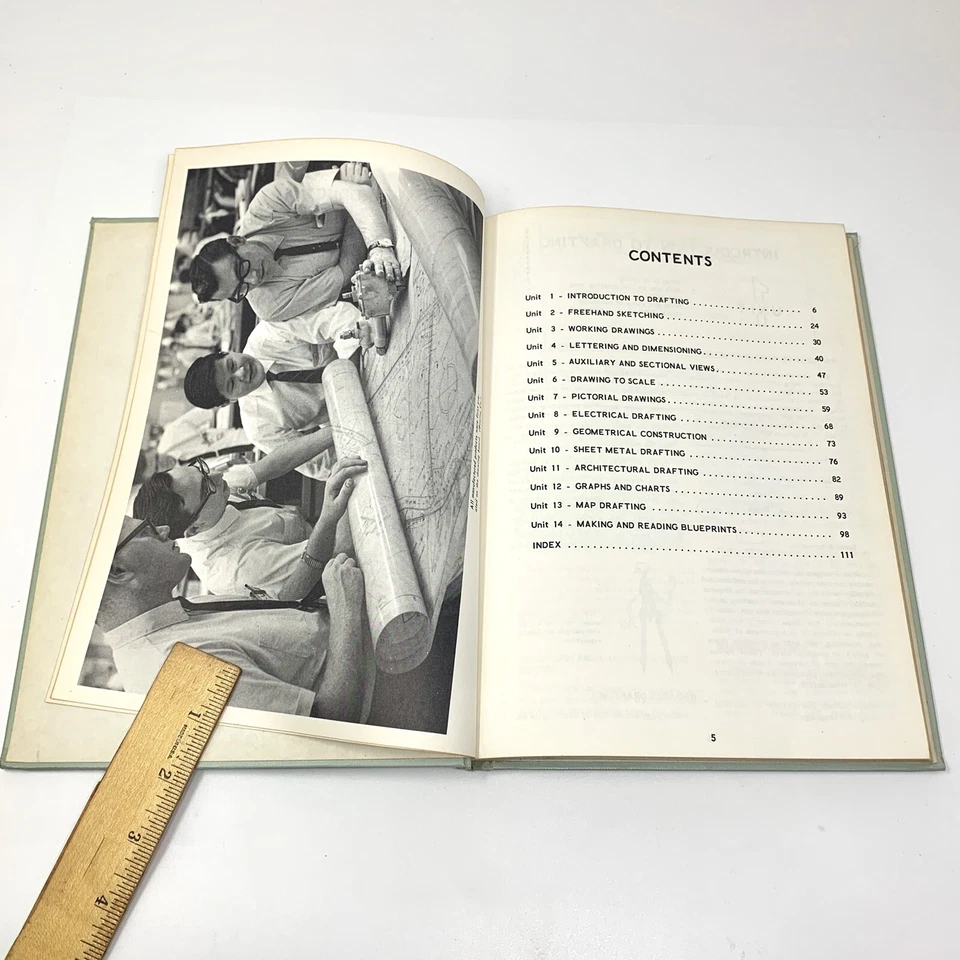 Vtg 1968 DRAFTING Walter C. Brown Goodheart-Willcox Co - Image 3 of 4