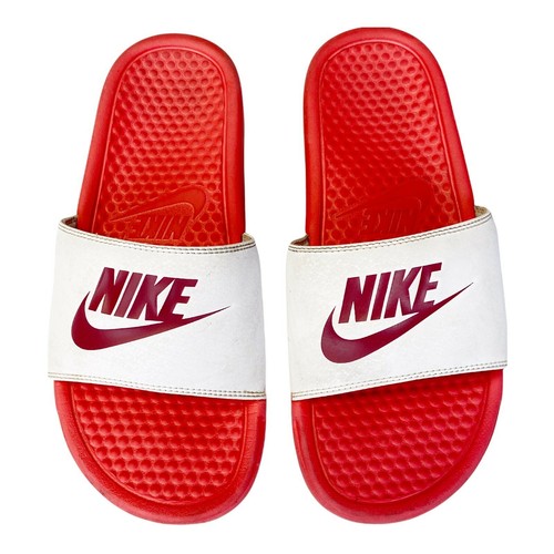 Nike Womens Benassi Slides Sandals Red 