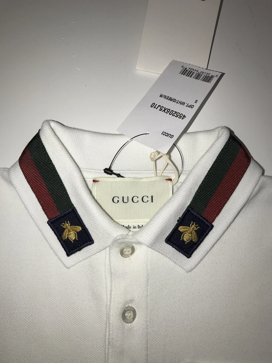 Cotton polo with bee hotsell