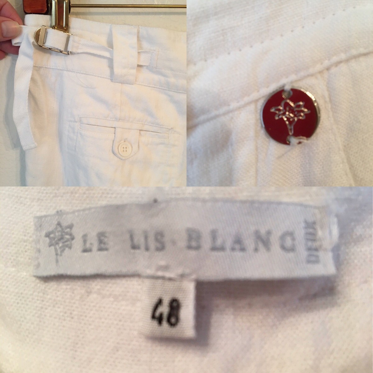 Le Lis Blanc Deux White Belt Calça Le Lis Blanc Deux Skinny Off White 40 - Rehabita Brechó main image 2
