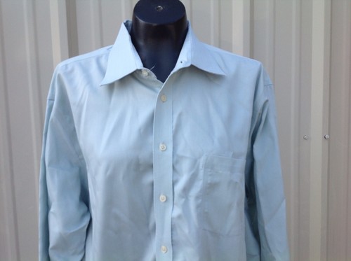 Joseph Abboud Mens L/S Lt. Green Button Down Dress Shirt Size 17 1/2  34/35 - Picture 2 of 5