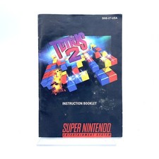 Tetris 2 Super Nintendo Snes Instruction Book Manual Only