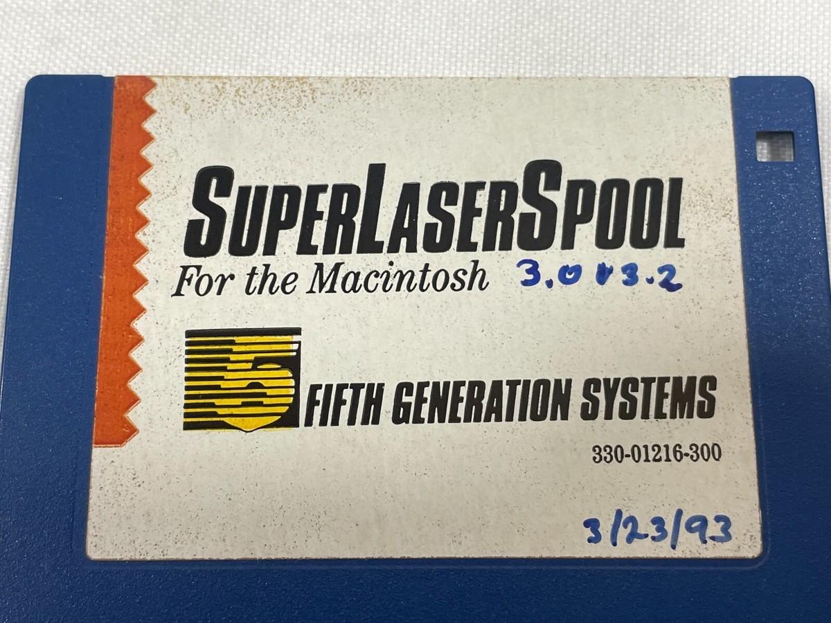 Vintage 1990 SuperLaserSpool 3.5 Vintage 1990 SuperLaserSpool 3.5
