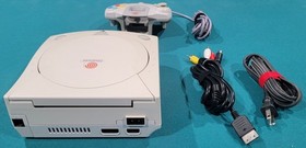 🕹Dreamcast Region Free  NEW battery & fuse🔥ALL NEW CAPACITORS! S-vid Complete 