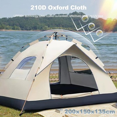 Camping Tent, Easy Portable Windproof Dome Tent for Camping Hiking & Traveling